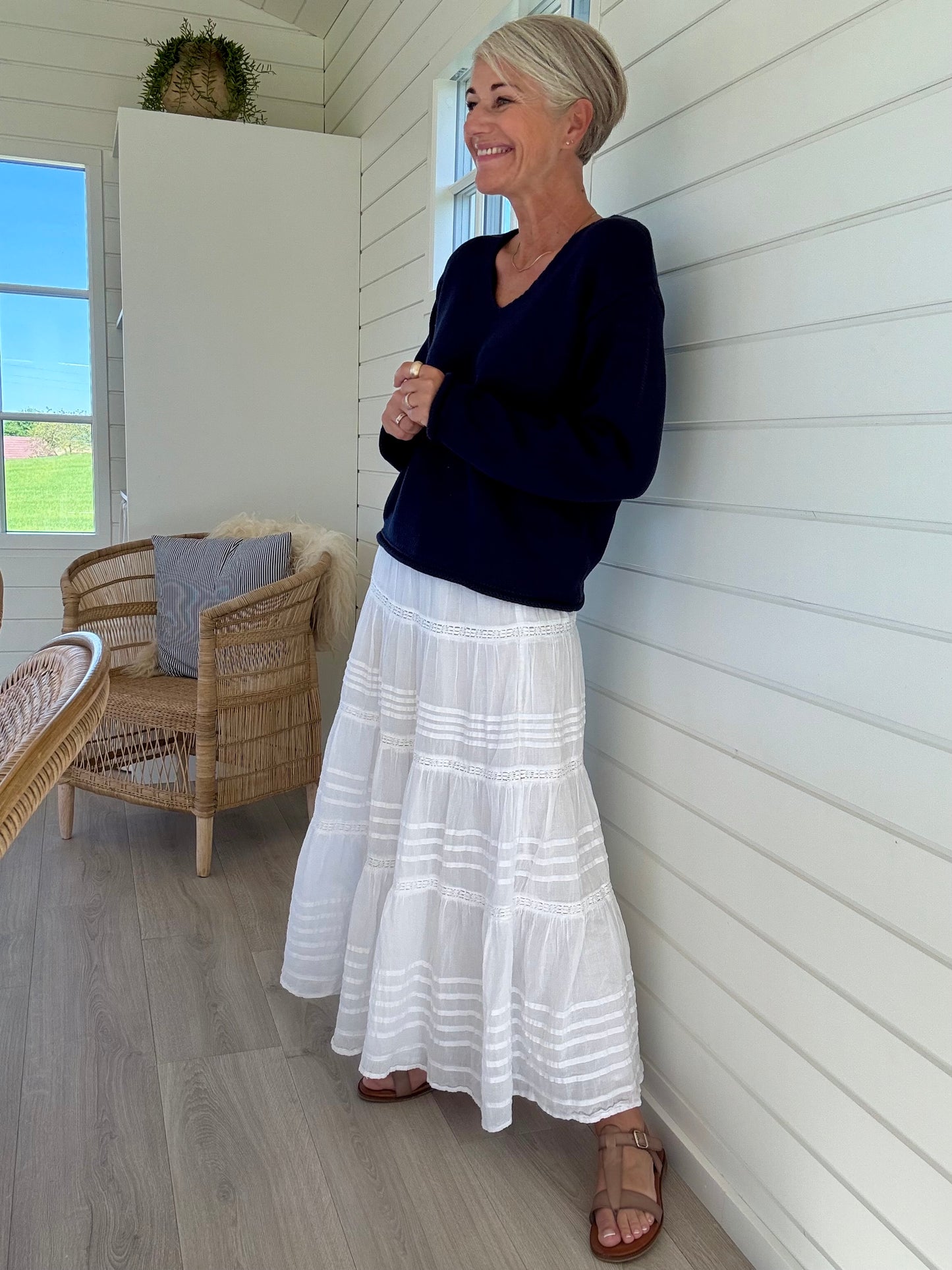 Bine LS V-Neck Strik