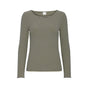 CELLA L/Æ T-SHIRT GRØN/BLÅ ICHI (160)