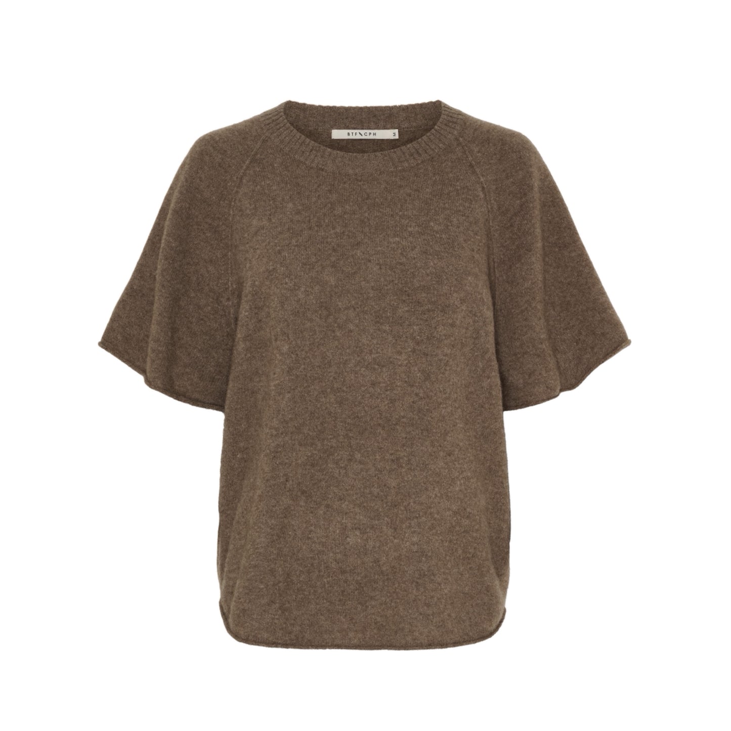 CELINA YAK K/Æ PULLOVER STRIK BEIGE BTF