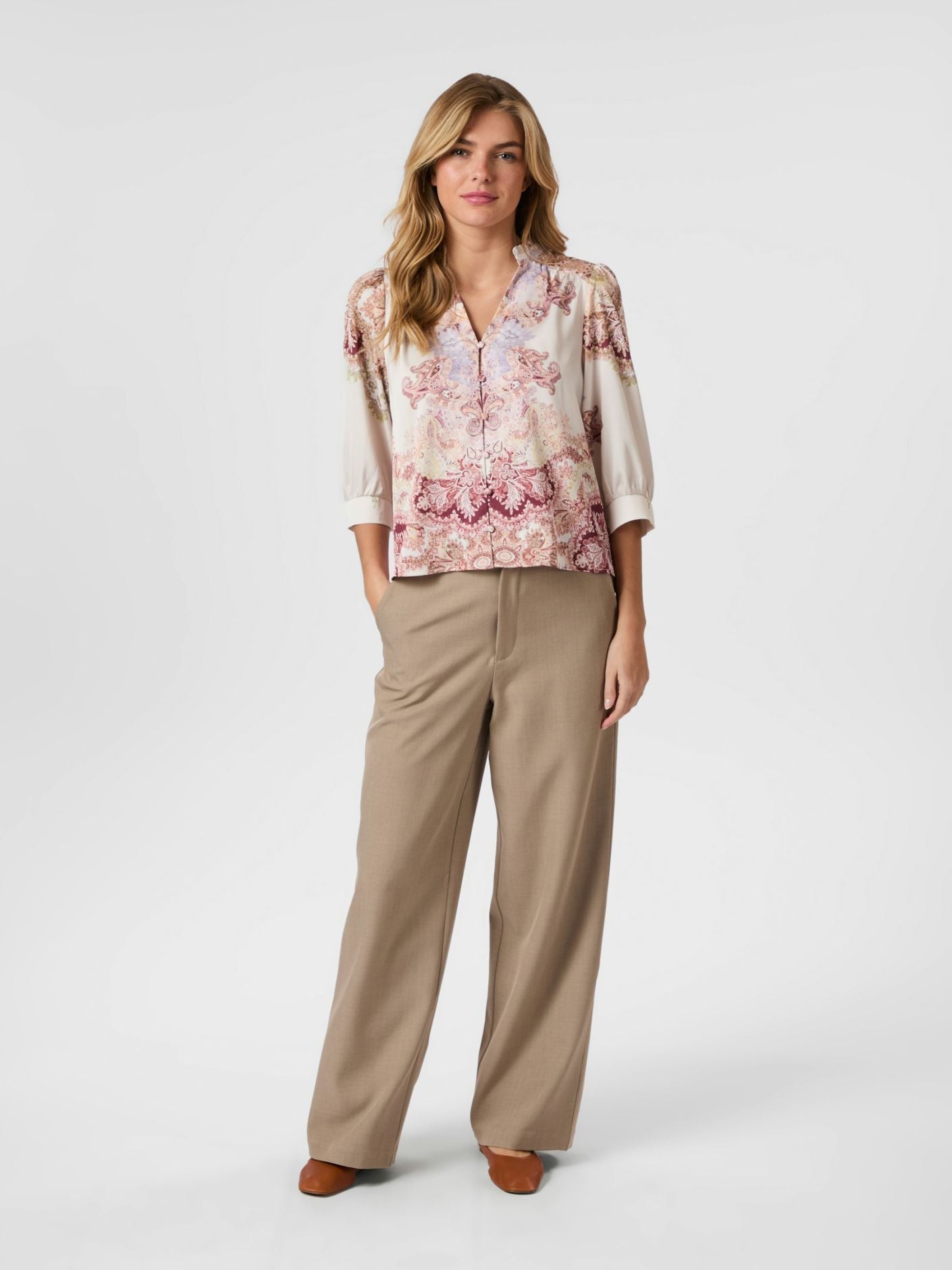 Roselle Artist Paisley Bluse