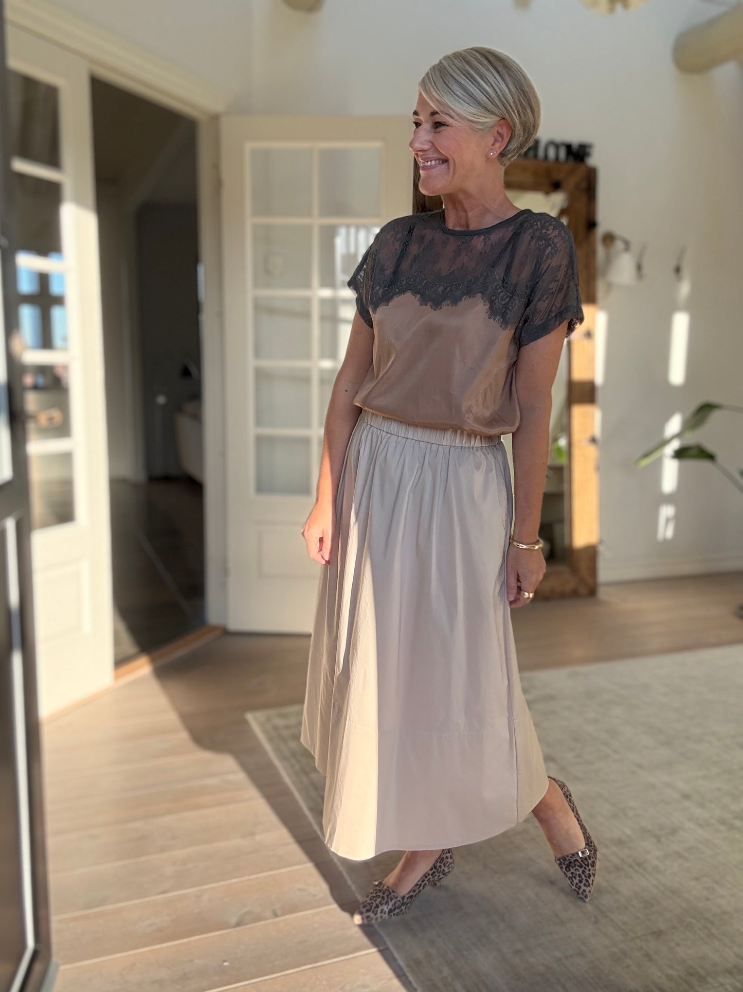 Buggi Sheer Lace T-Shirt