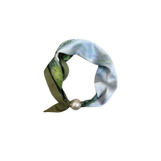 CHLOE SCARF W. MAGNETIC PEARL T&S