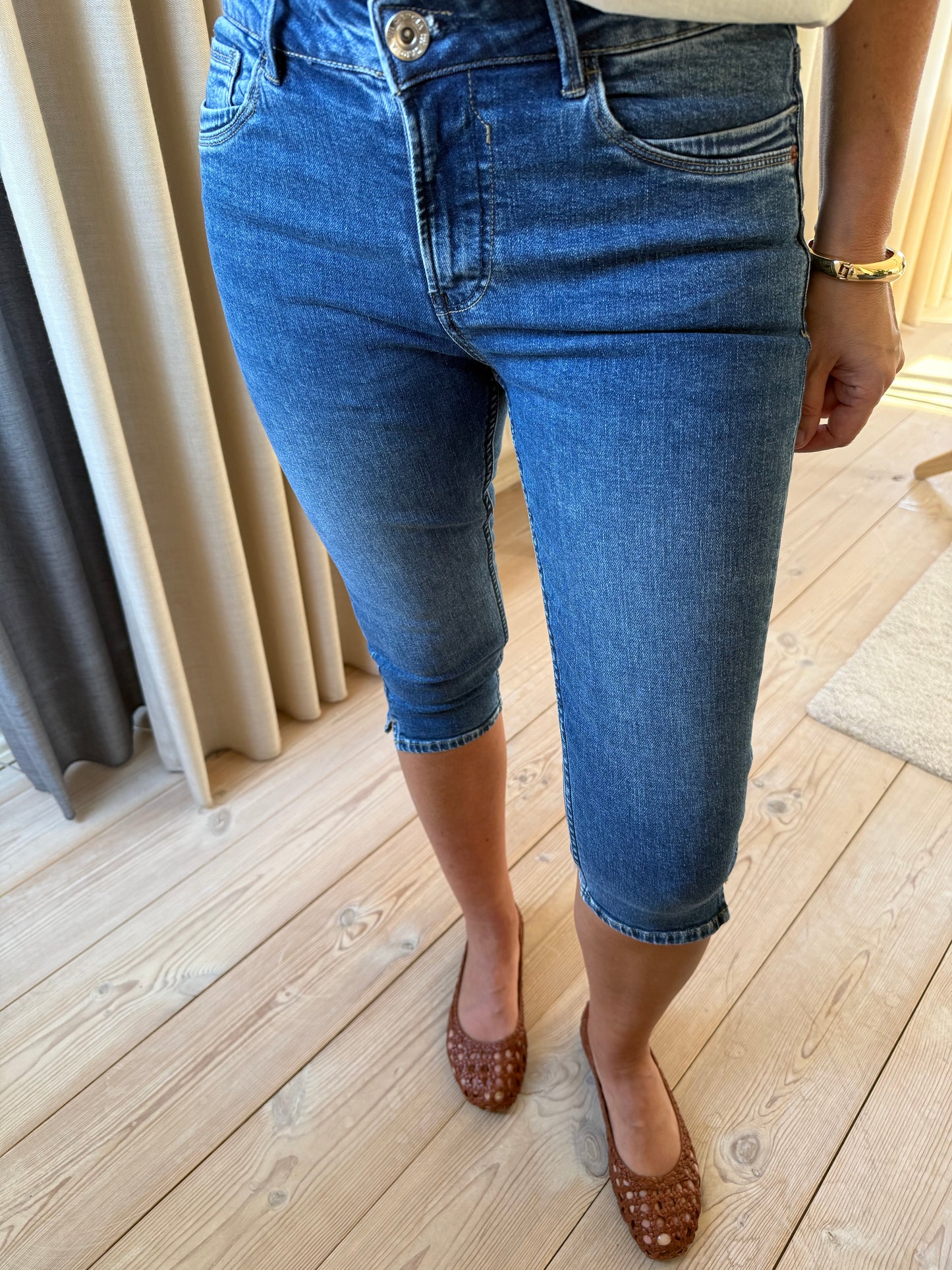 Celia Denim Capri Shorts