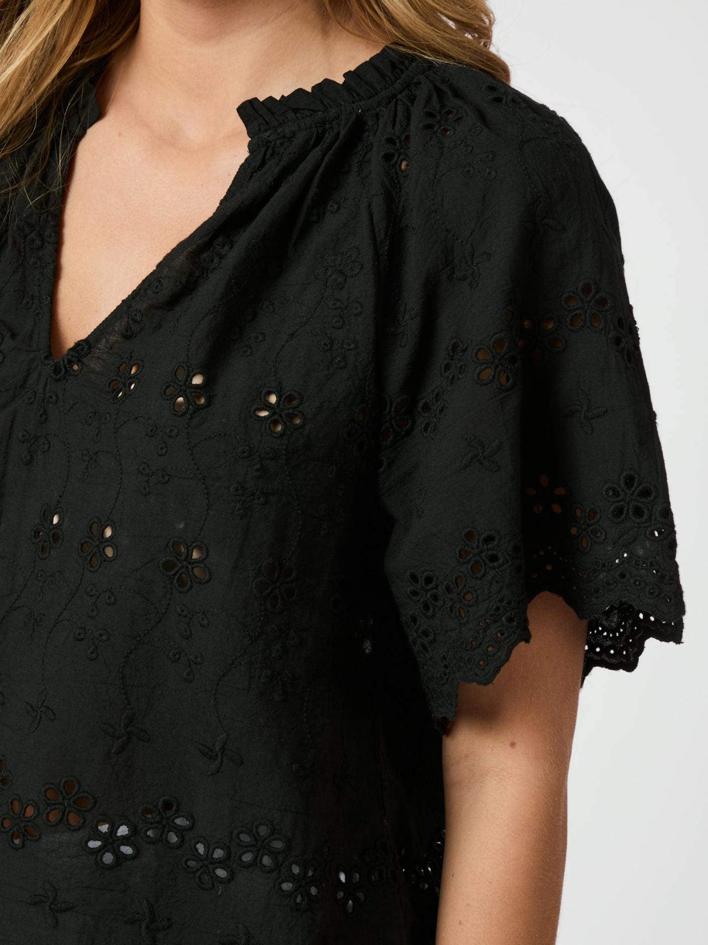 Odet Broderi Bluse