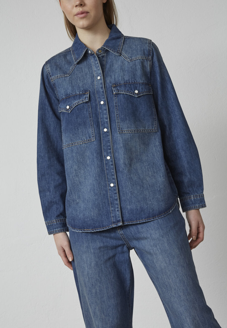 Denim Skjorte Love1276
