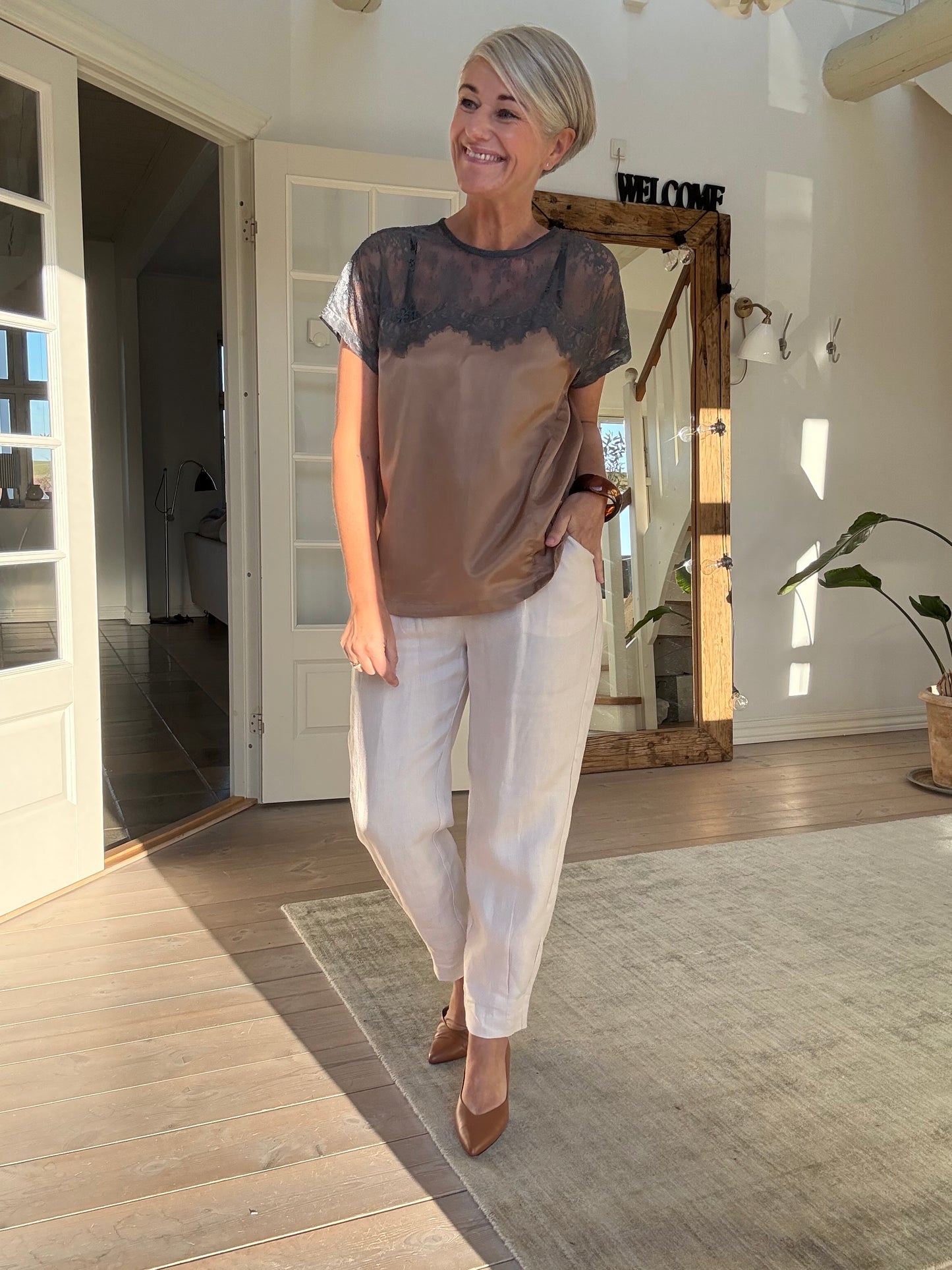 Buggi Sheer Lace T-Shirt