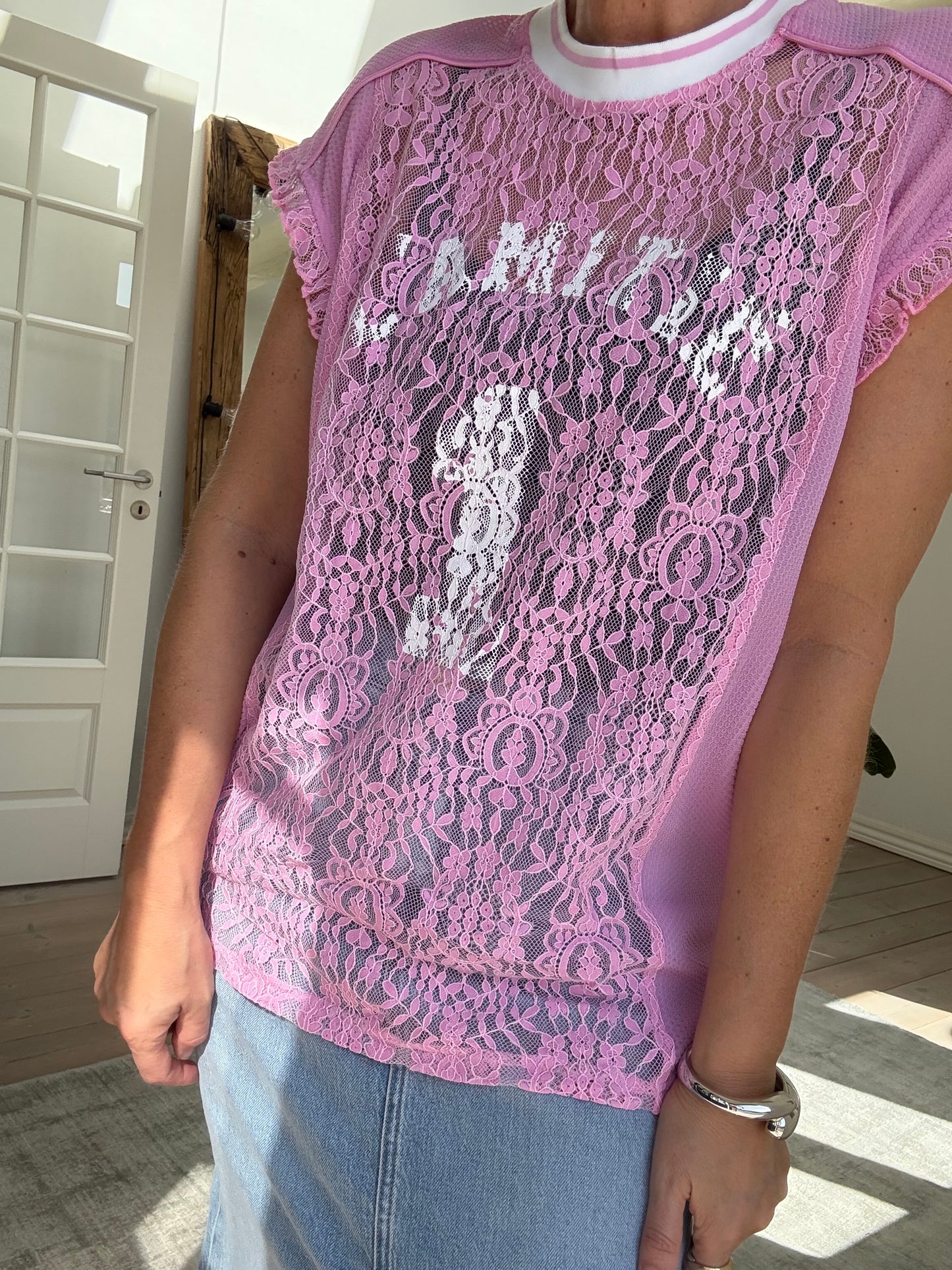 Fodbold Blonde Frill Top
