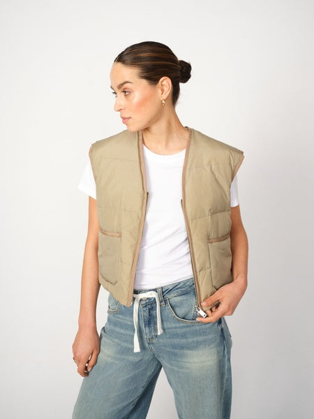 MANJA DOWN VEST MOS MOSH