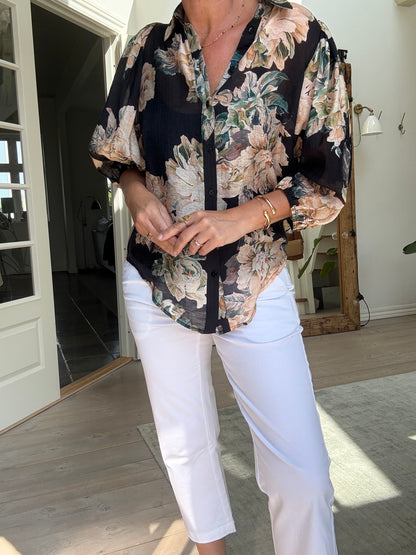 Blomstret Skjorte Love436-17