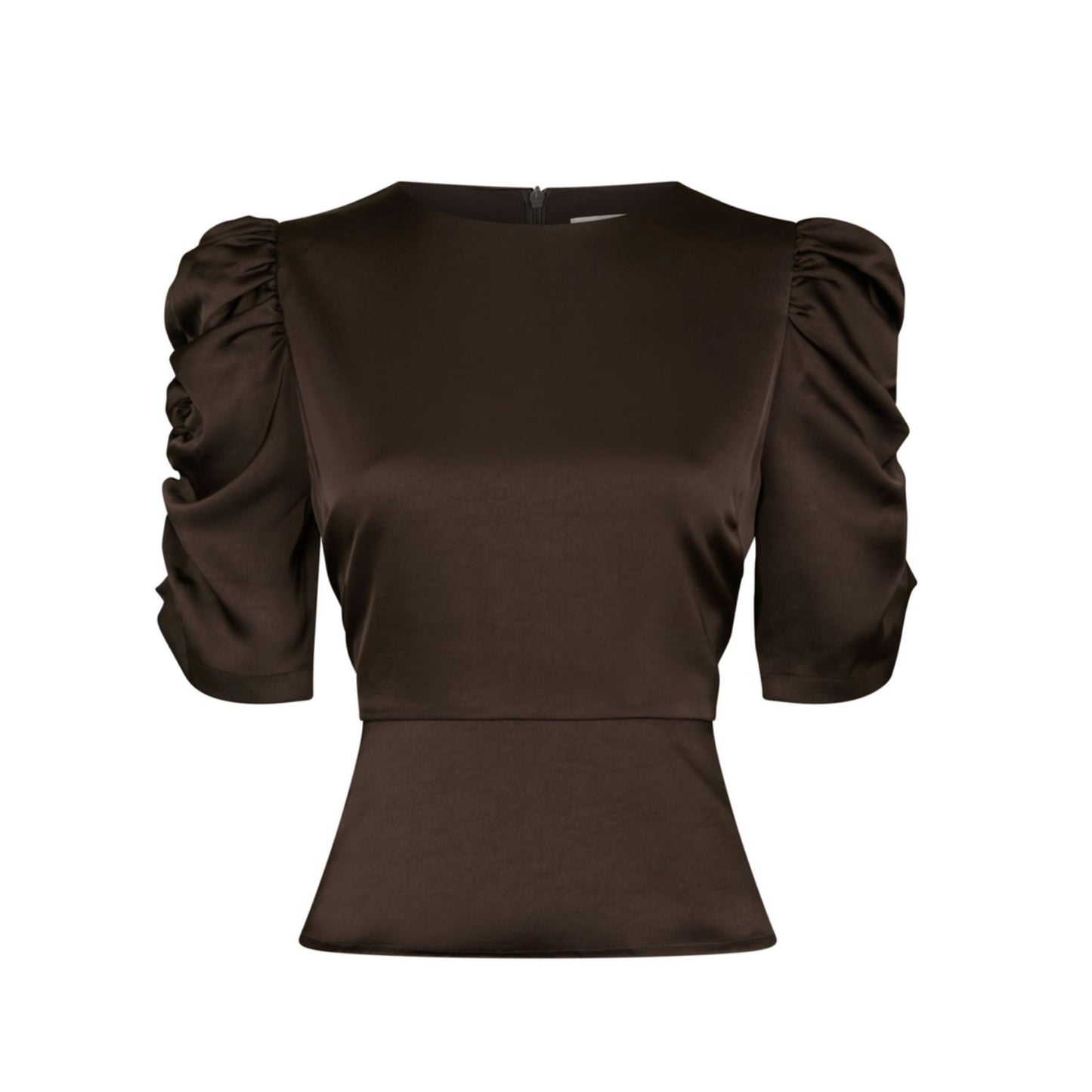 BENUA HEAVY SATEEN BLUSE BRUN NN