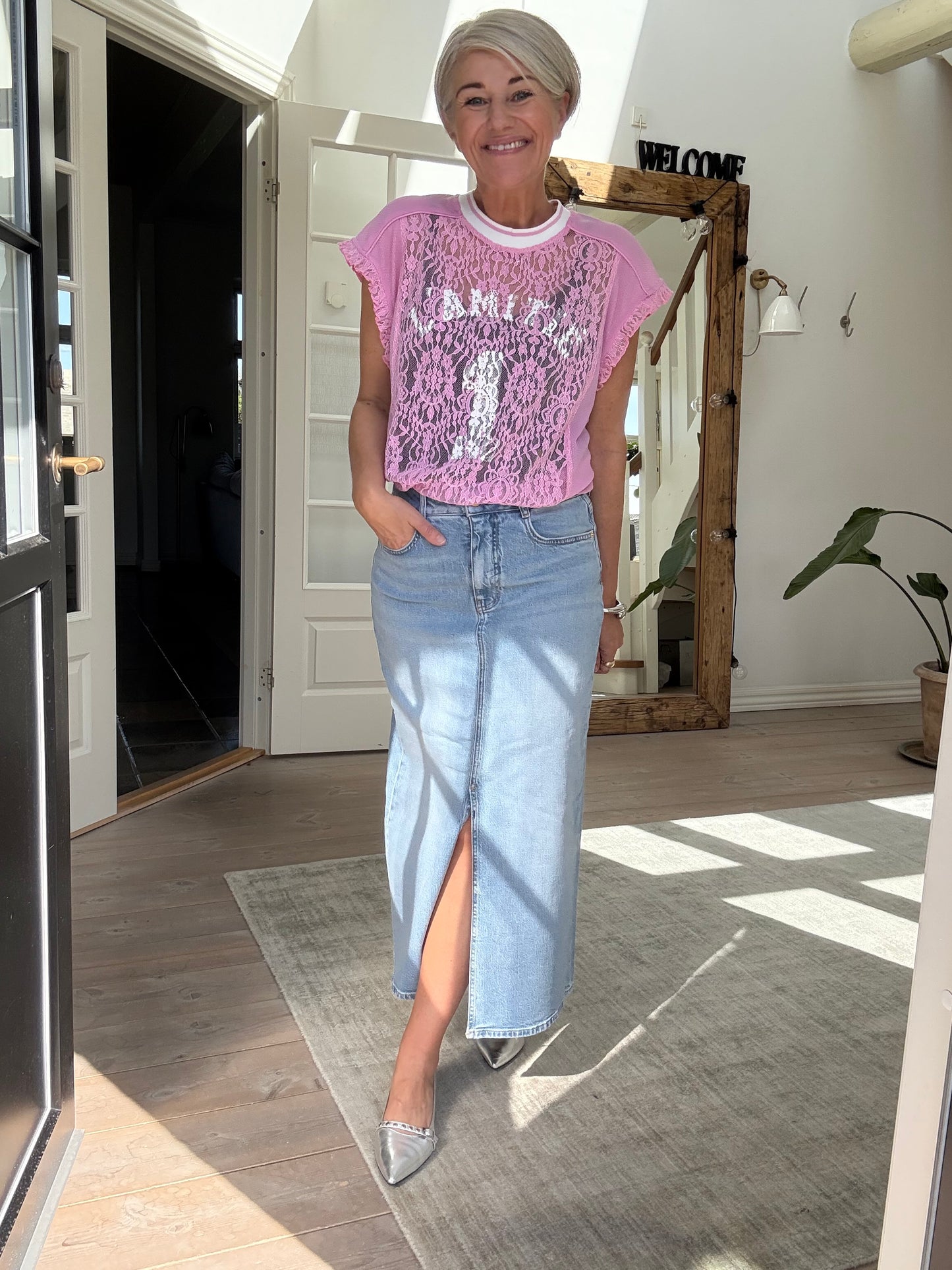 Fodbold Blonde Frill Top