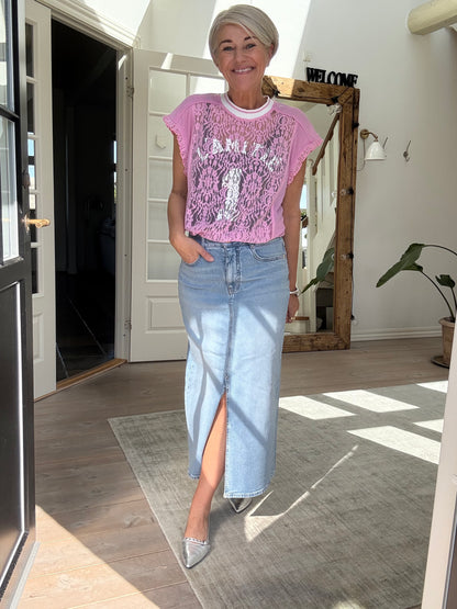 Fodbold Blonde Frill Top