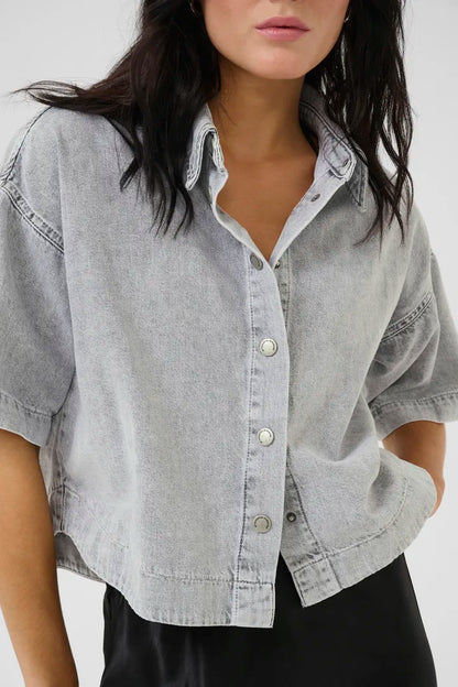 Malo Boxy Denim Skjorte