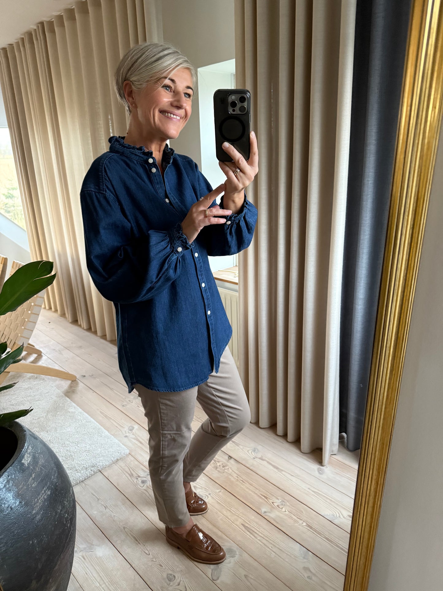 Ferah Denim Skjorte