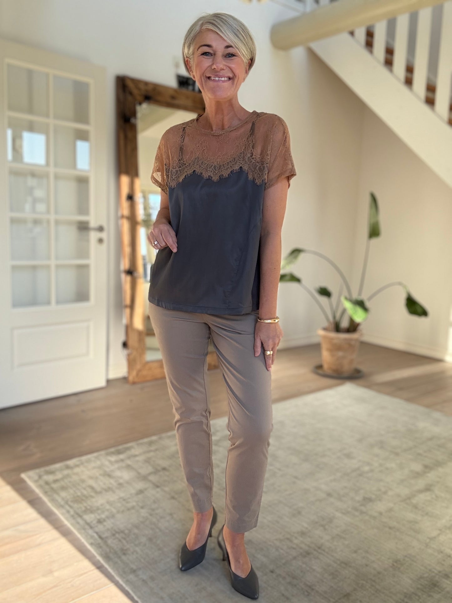 Buggi Sheer Lace T-Shirt