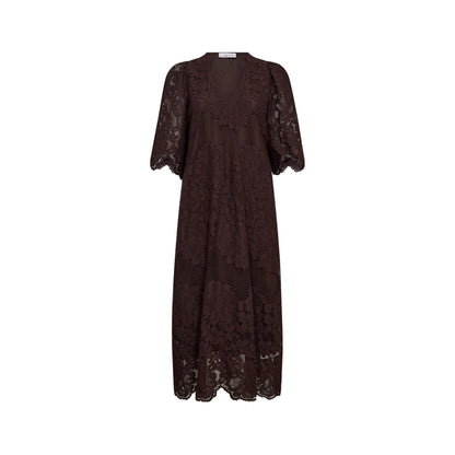 Curvey Lace Hem Kjole