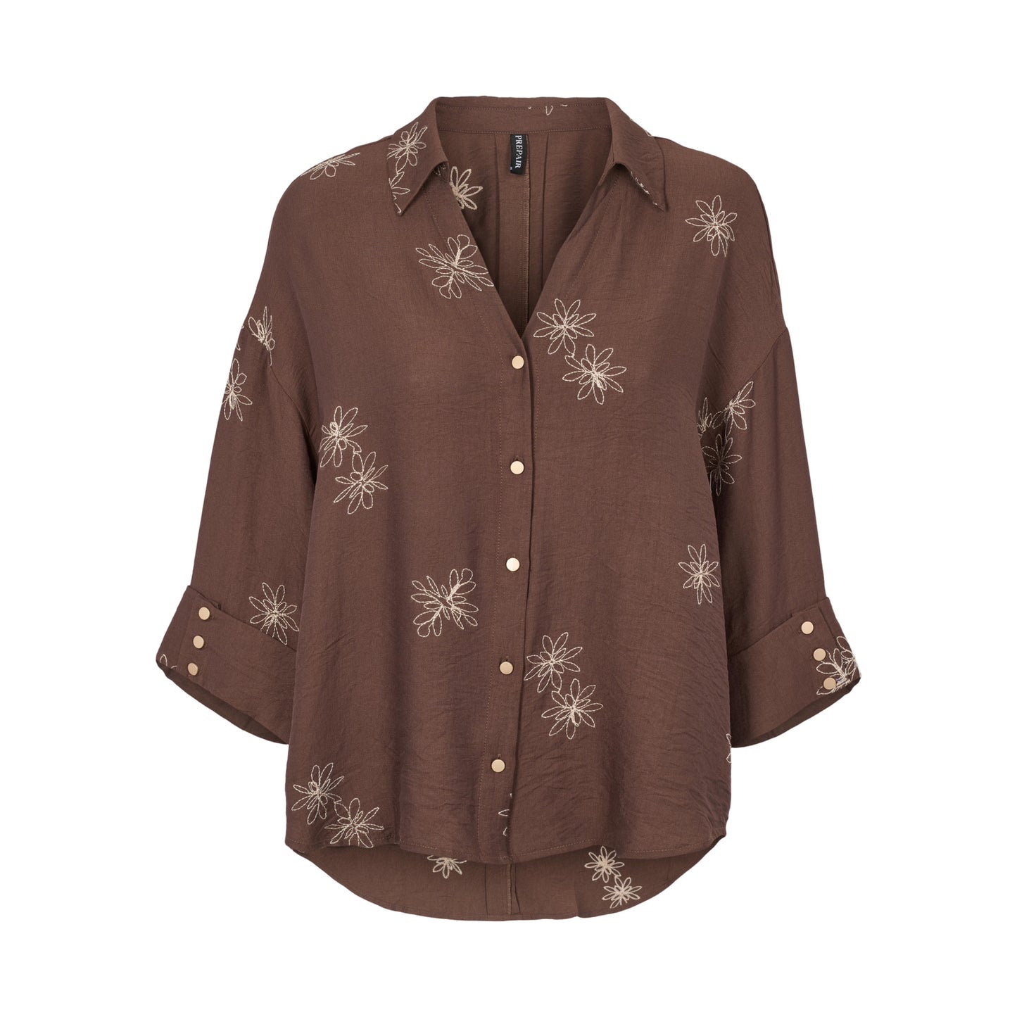 LYDIA BLUSE BRUN PREPAIR