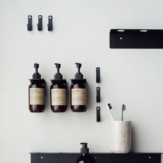 VÆGOPHÆNG , BØRSTET SORT FINISH, HD