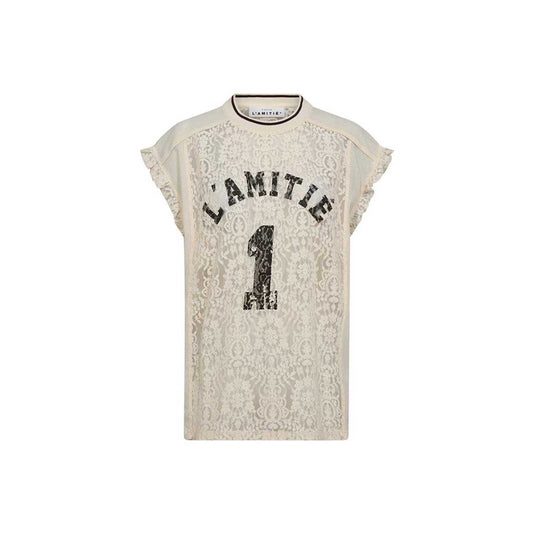 Fodbold Blonde Frill Top