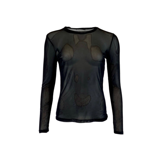 ANNIE MESH BLUSE BLACK COLOUR