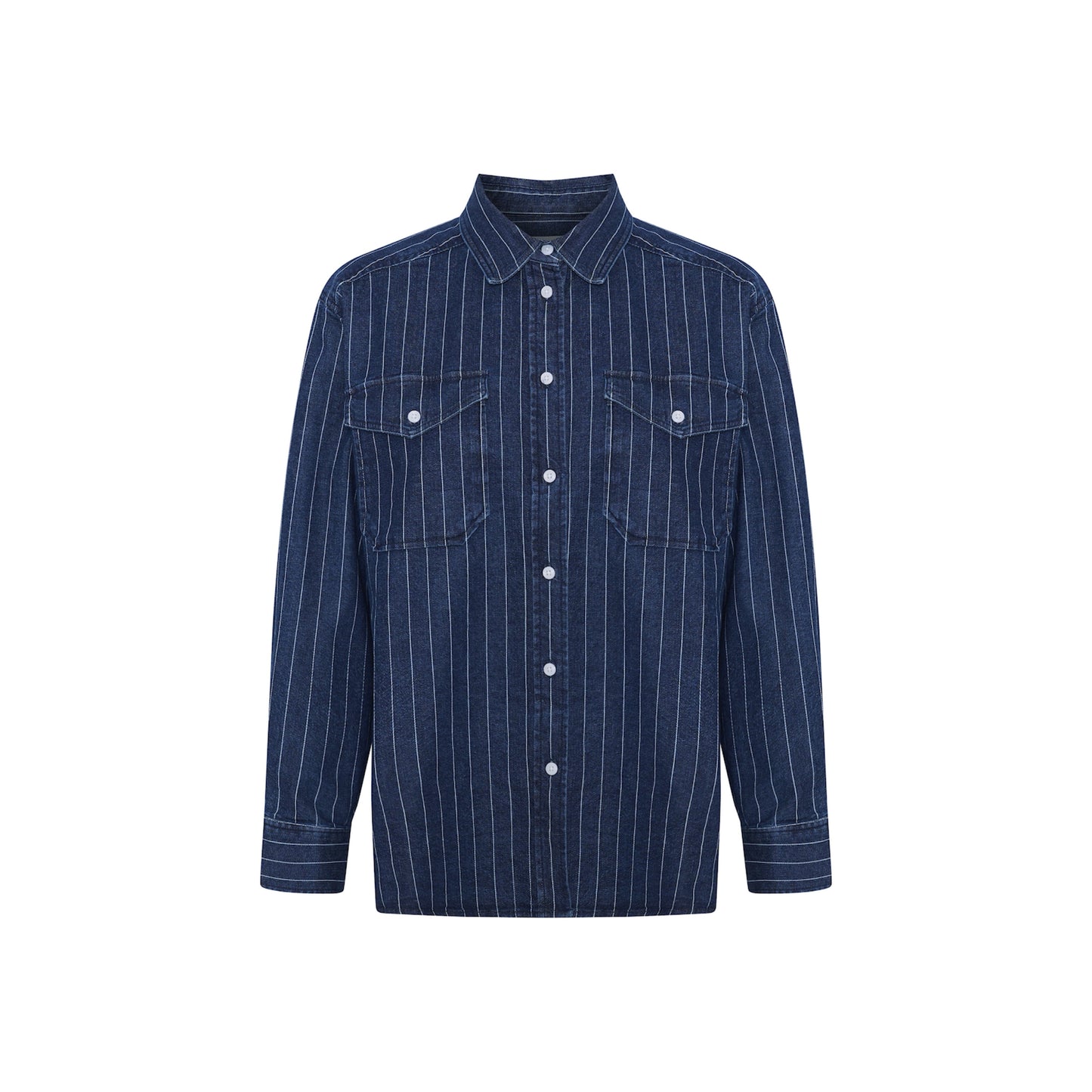 Collette Stribet Denim Skjorte