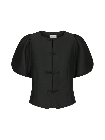 ANELA MANDARIN DULL SATIN BLUSE NN (263)