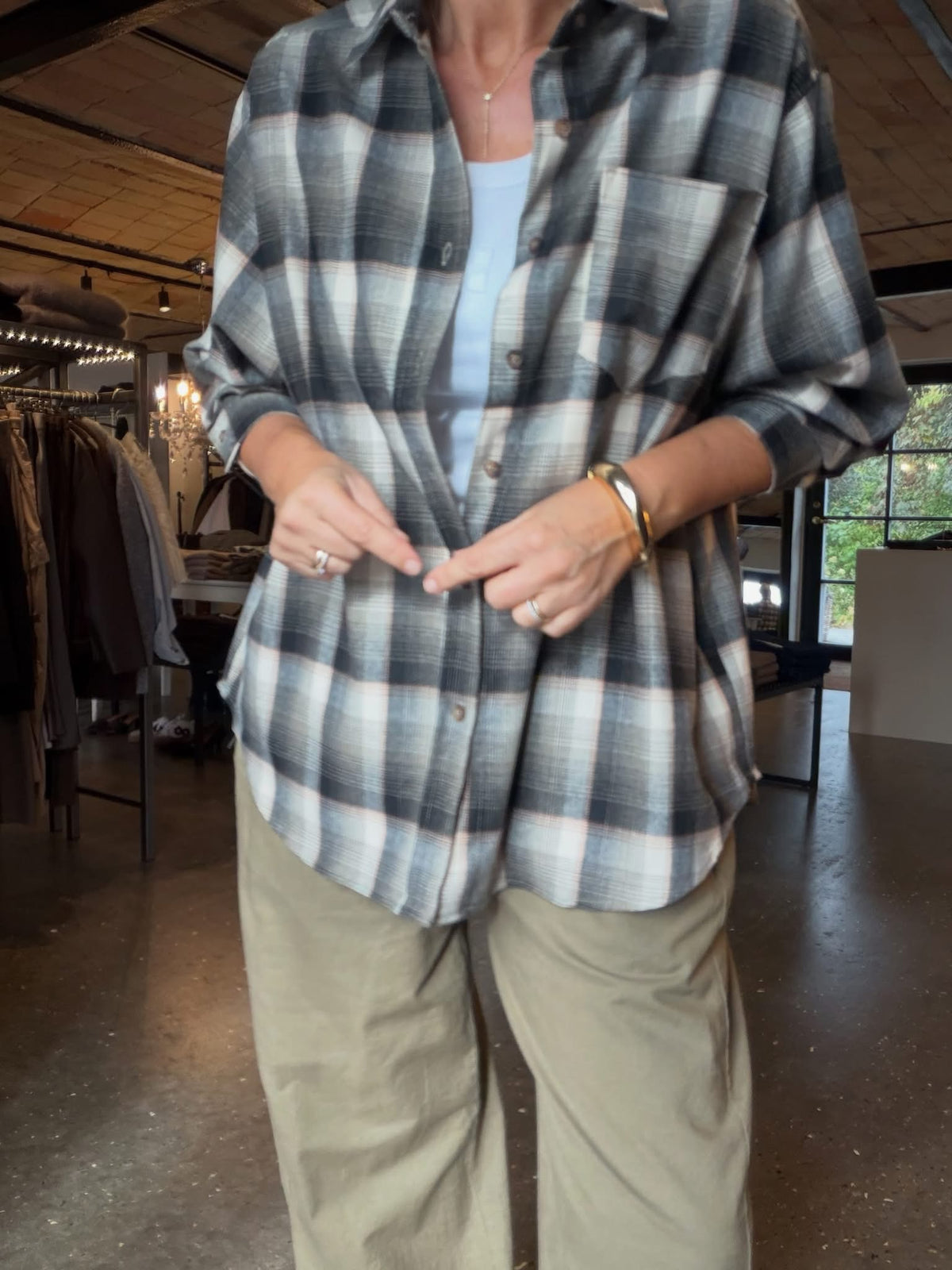 DALMA FLANNEL CHECK SKJORTE NN (267)