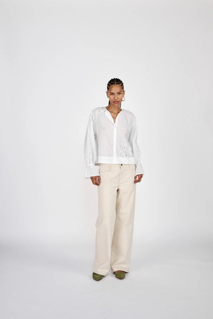 Blossom Broderi Bluse