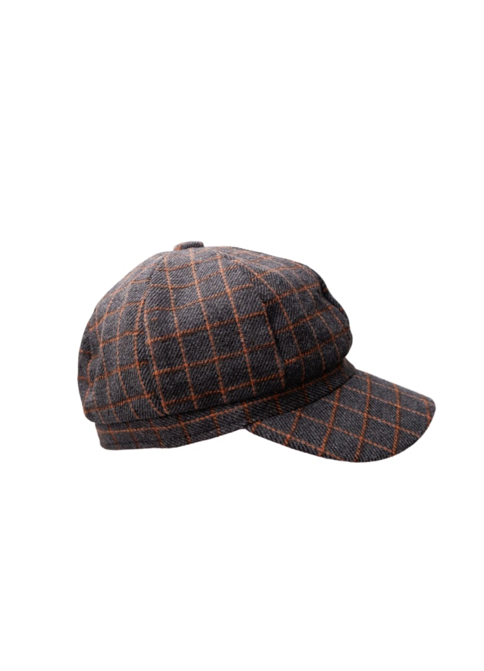 ROSINA CHECKED CAP BC (60)