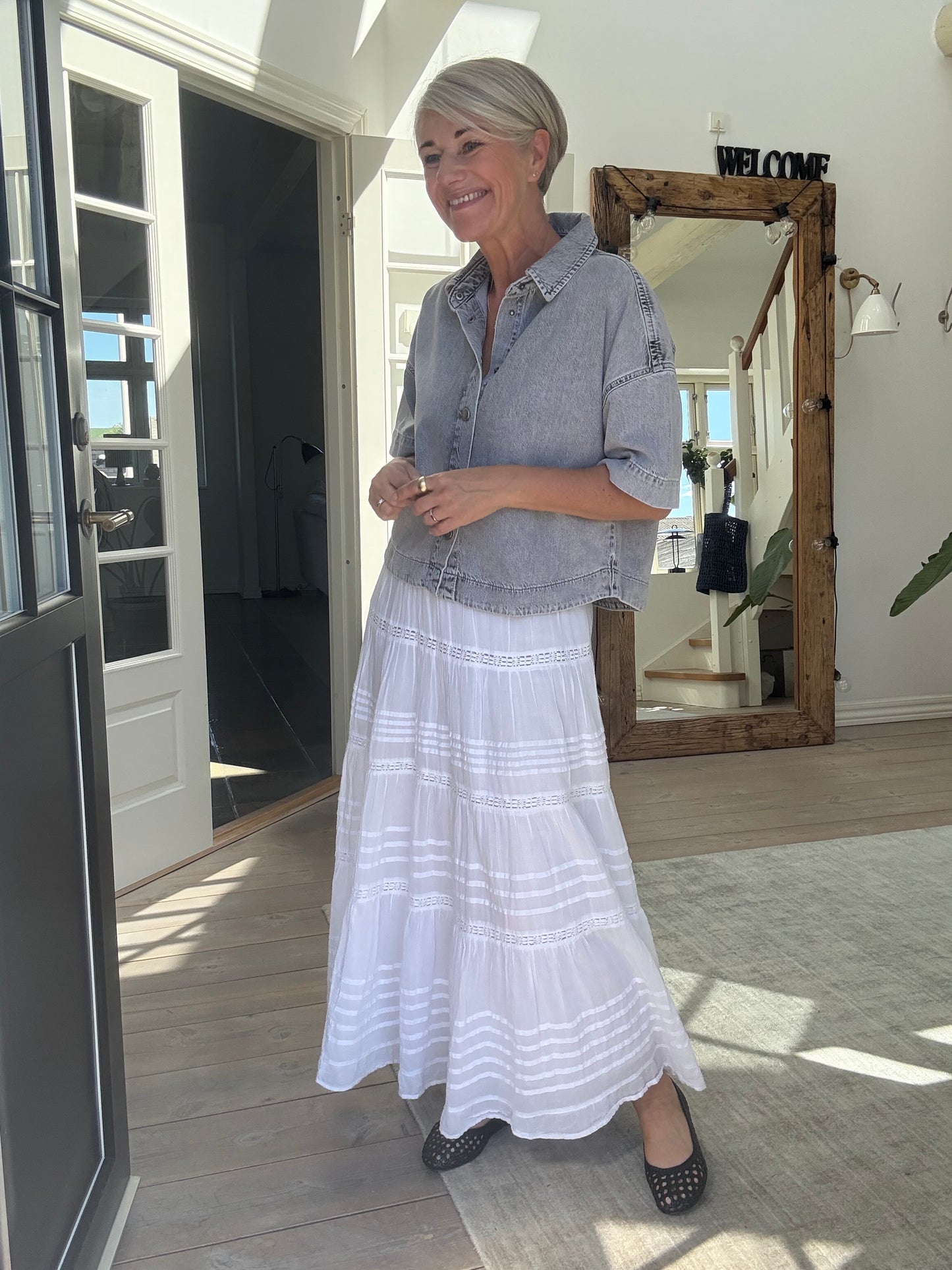 Malo Boxy Denim Skjorte