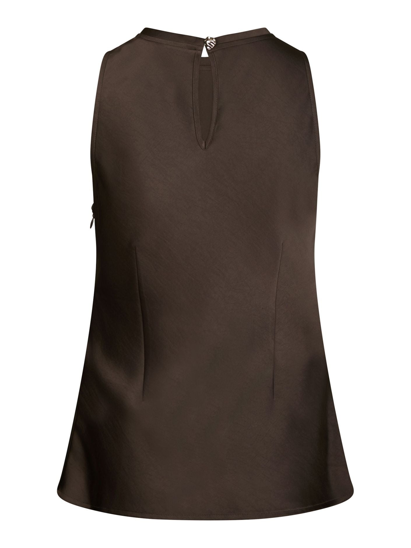 CELINA HEAVY SATEEN TOP NEO NOIR