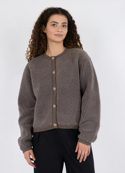 LIMO FLUFFY KNIT CARDIGAN