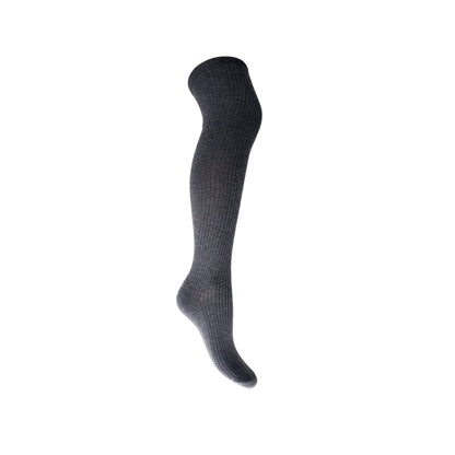 MALIKA KNÆHØJ RIB STRØMPE BLACK COLOUR