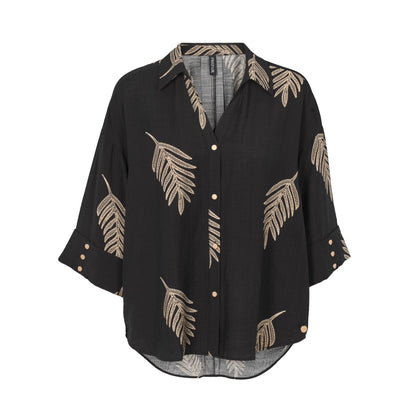 LYDIA BLUSE SORT PREPAIR