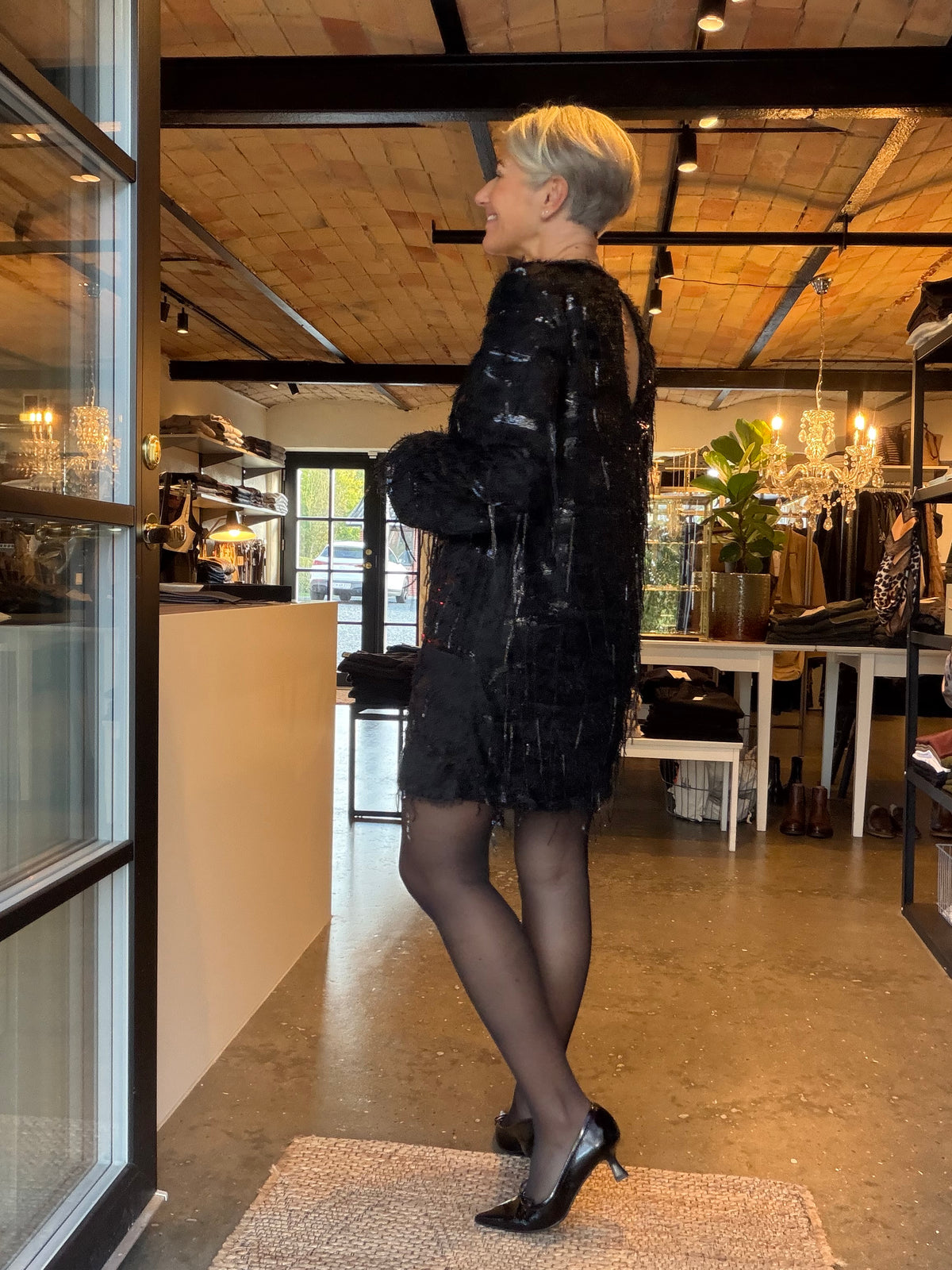 SEQUIN FRINGE MIDI DRESS (97)