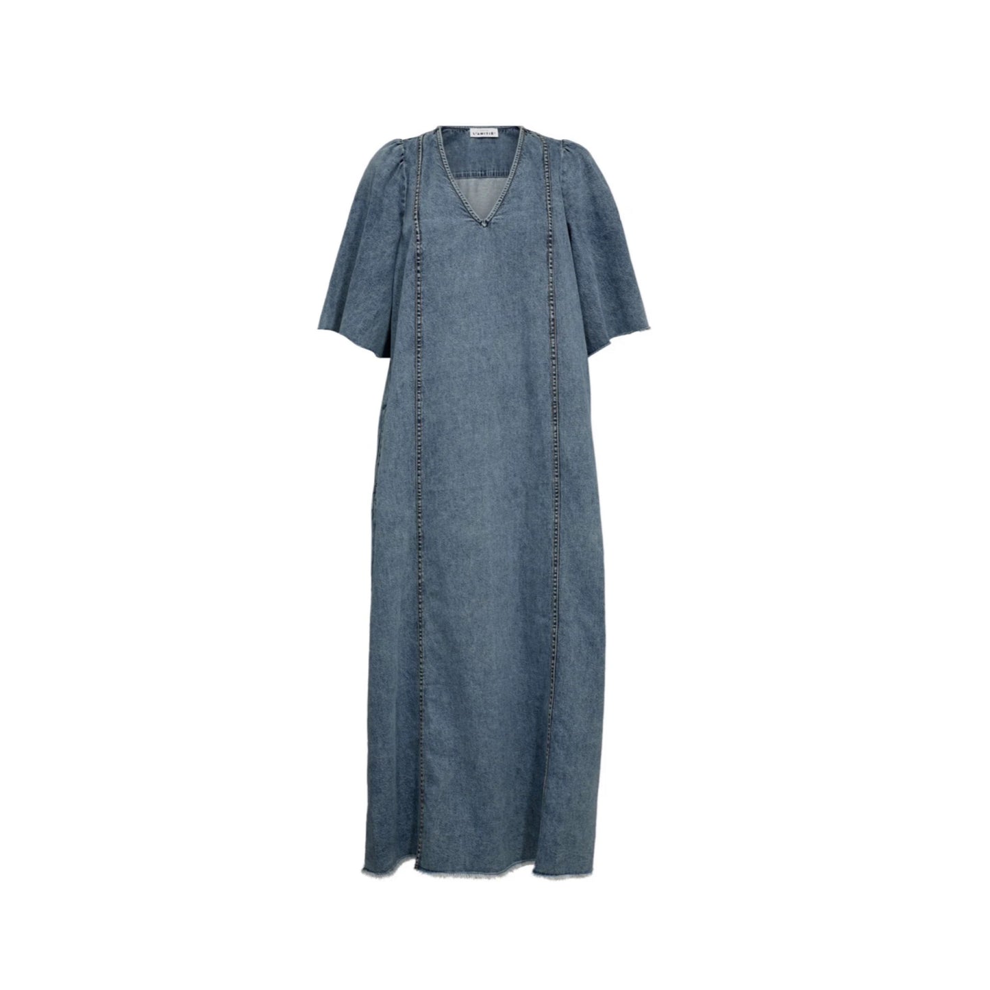 DENIM RAW HEM KJOLE HL