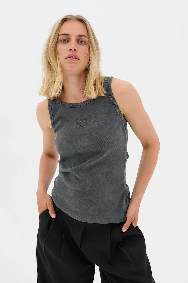 Mandy Logo Rib Top