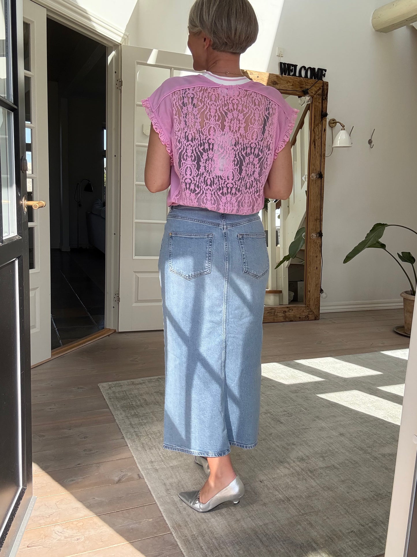 Fodbold Blonde Frill Top