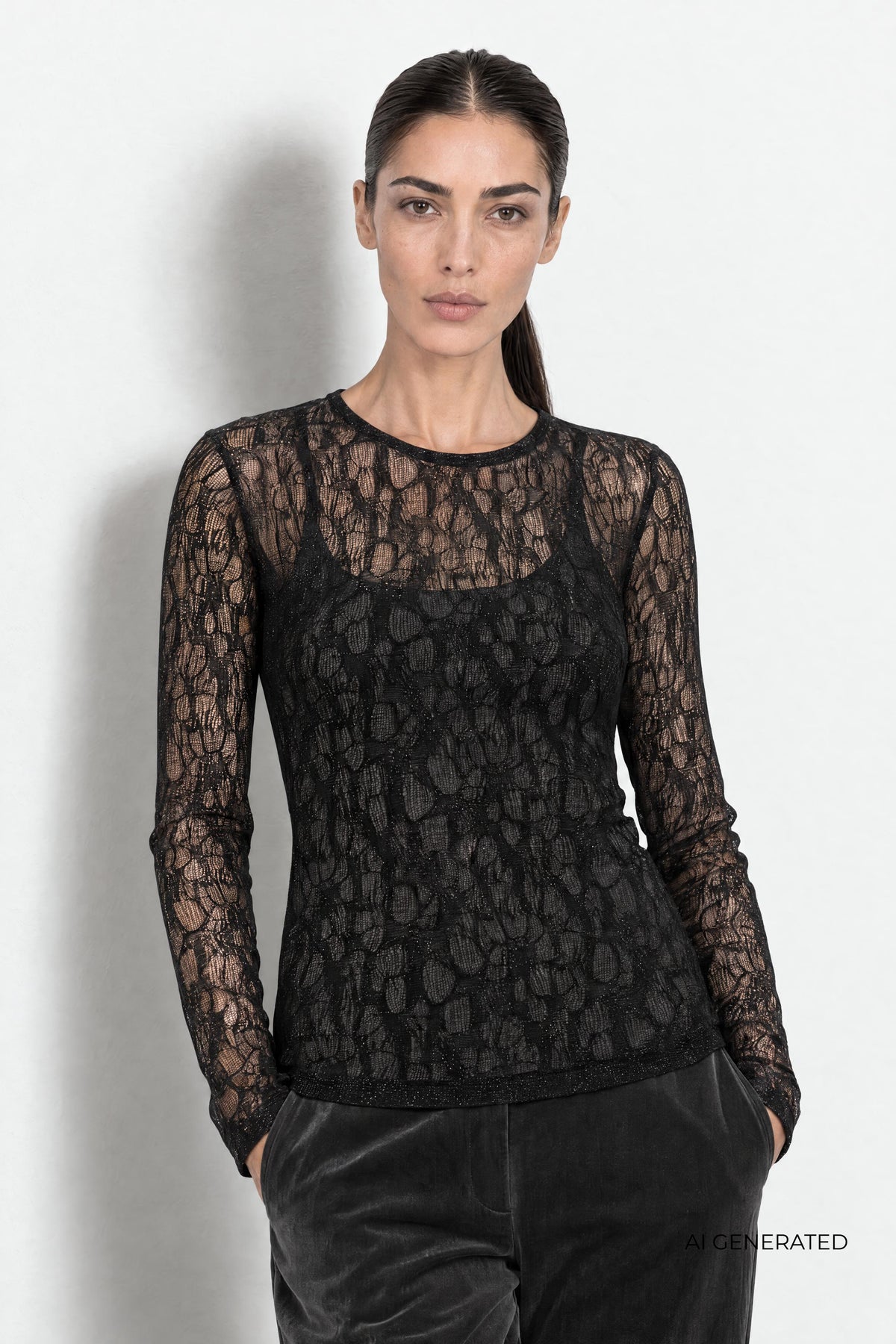 URINA 1 MESH BLUSE LR (148)