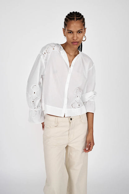 Blossom Broderi Bluse