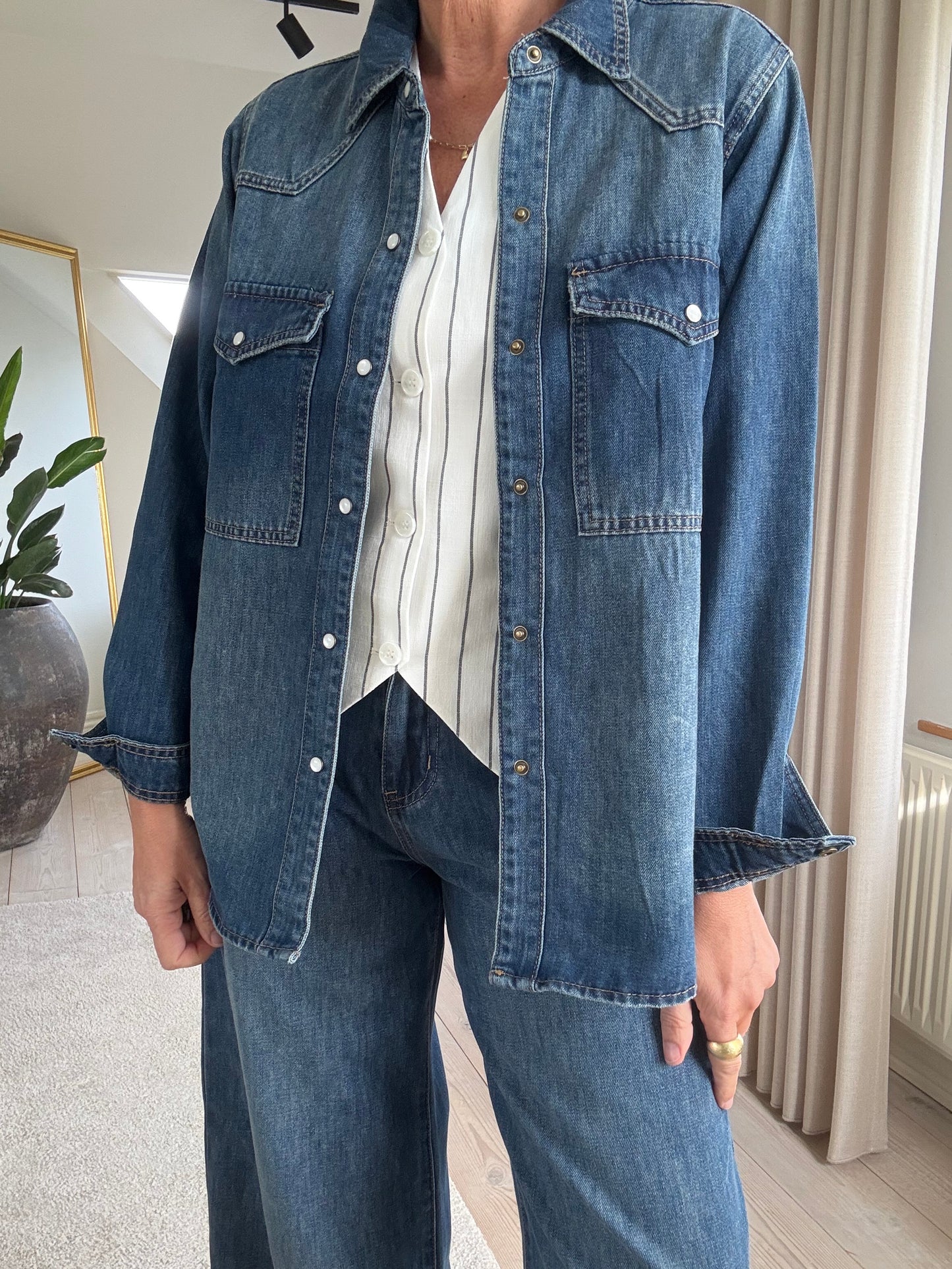 Denim Skjorte Love1276
