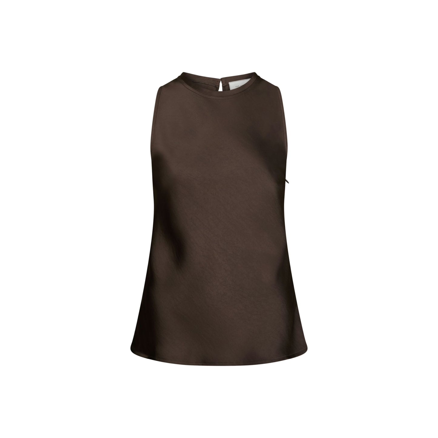 CELINA HEAVY SATEEN TOP NEO NOIR