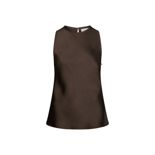 CELINA HEAVY SATEEN TOP NEO NOIR