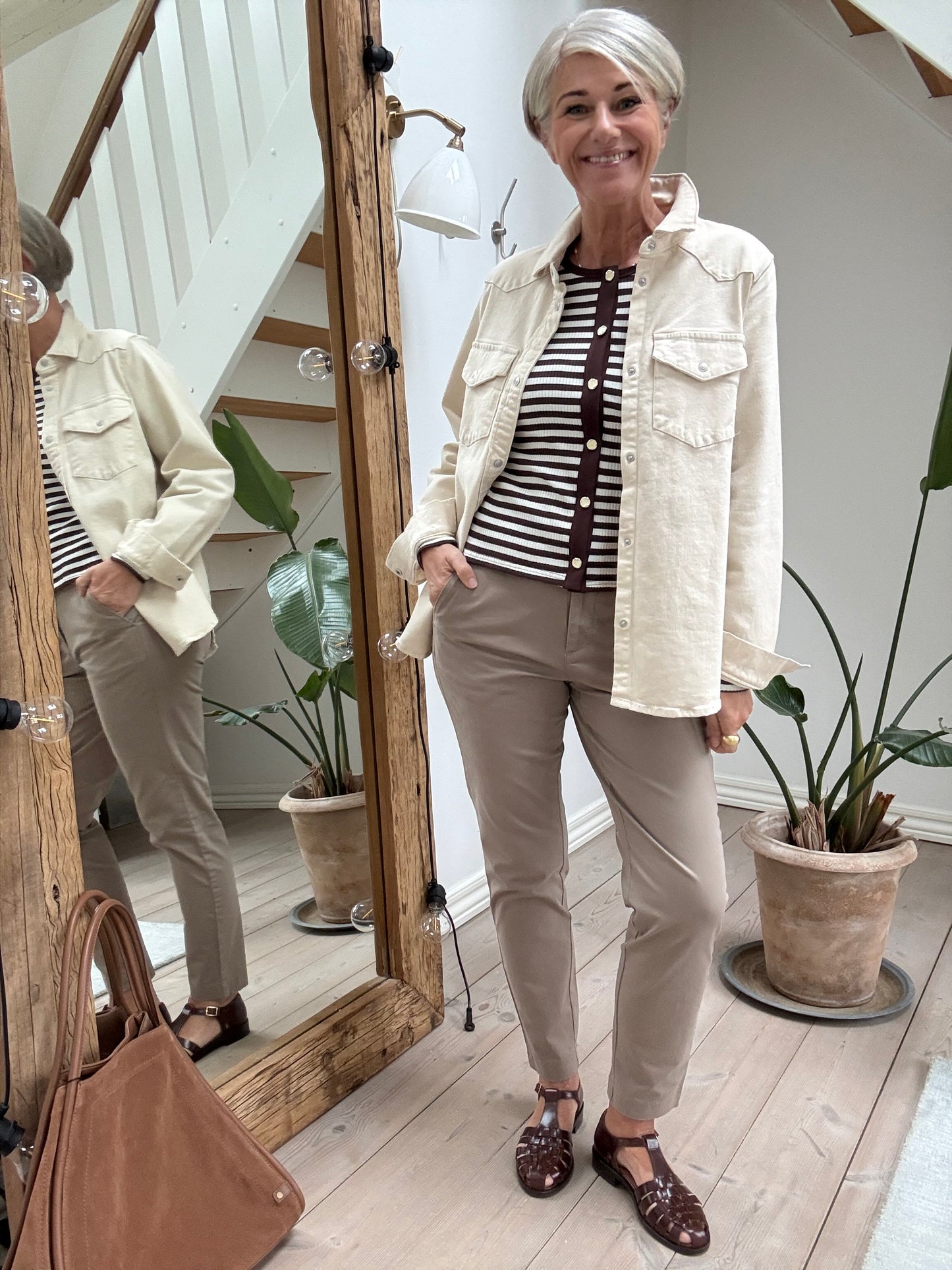 Rib Striped Cardigan