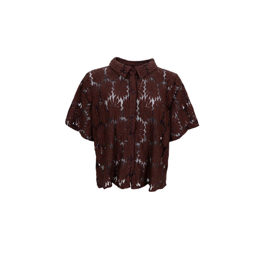 COSMOS FLOWER BLUSE BLACK COLOUR