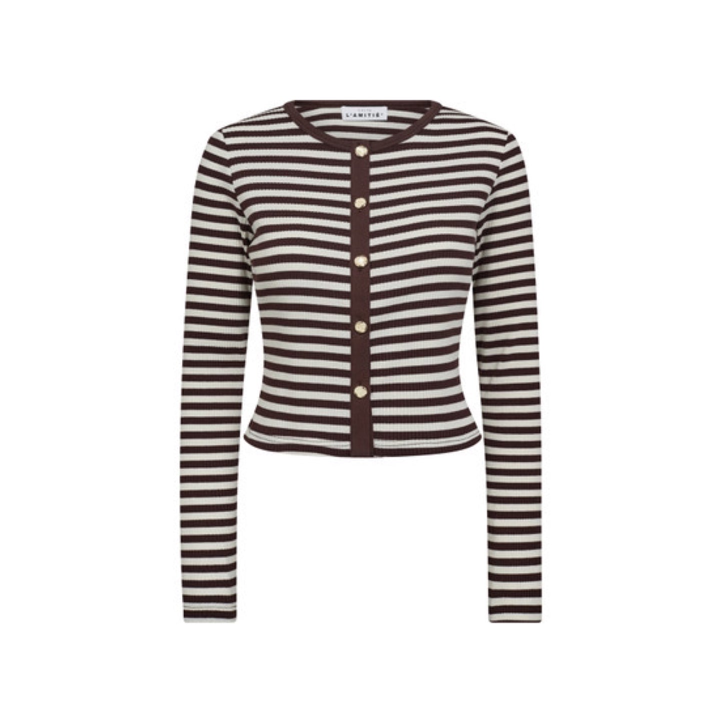 Rib Striped Cardigan