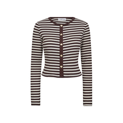 Rib Striped Cardigan