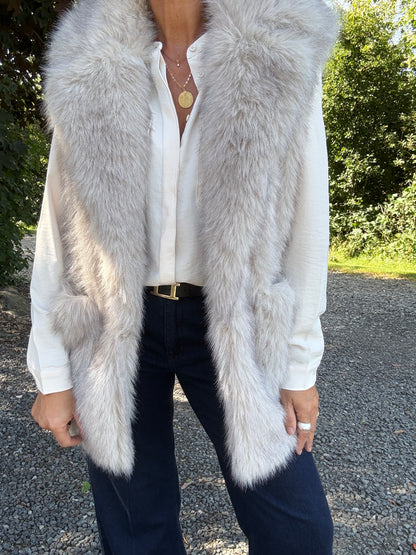 PLUSHY FAUX FUR VEST CPHM