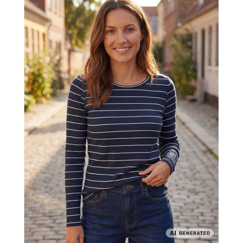 BEATRICE T-SHIRT NAVY/WHITE PP (11)
