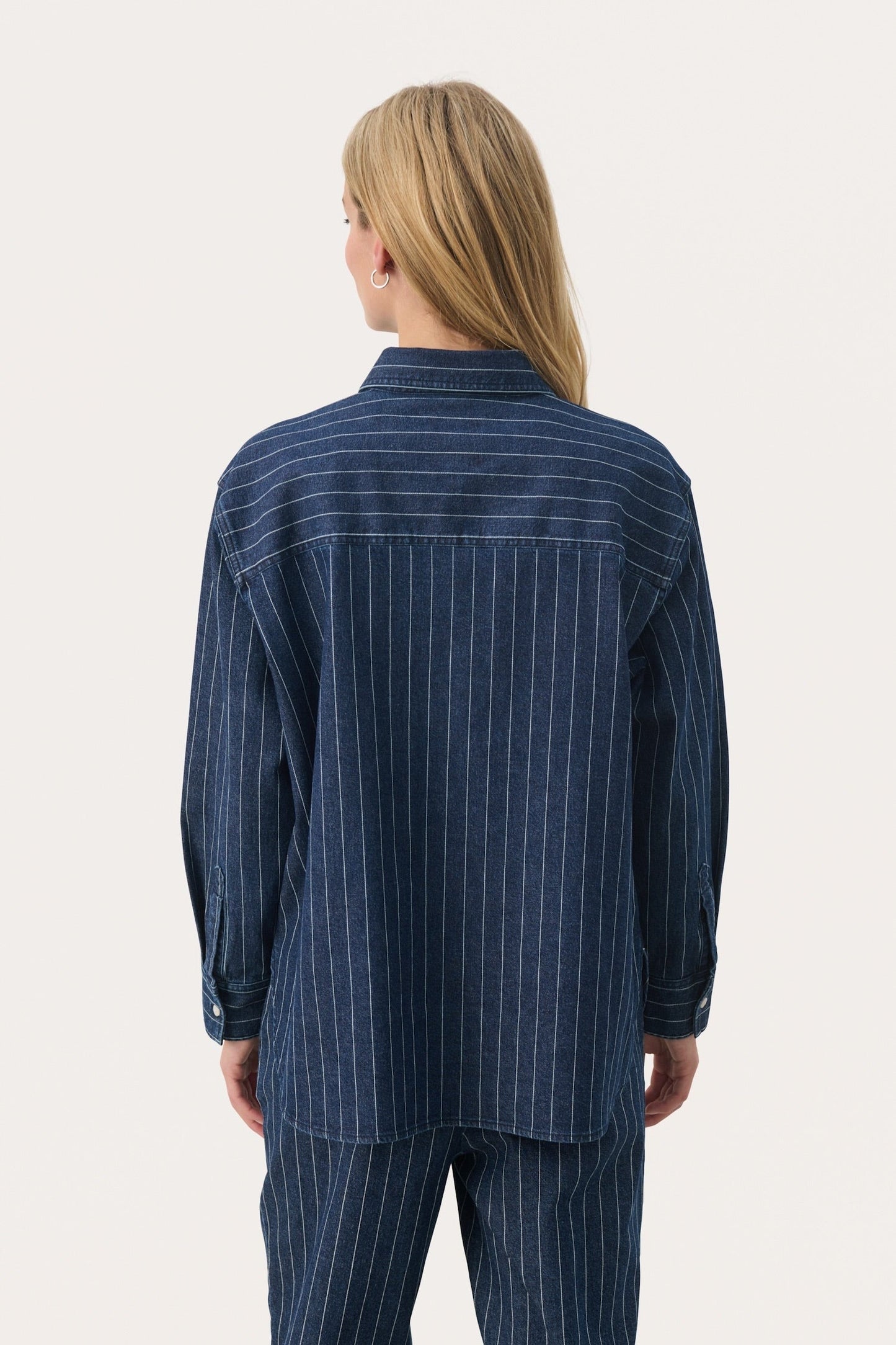 Collette Stribet Denim Skjorte